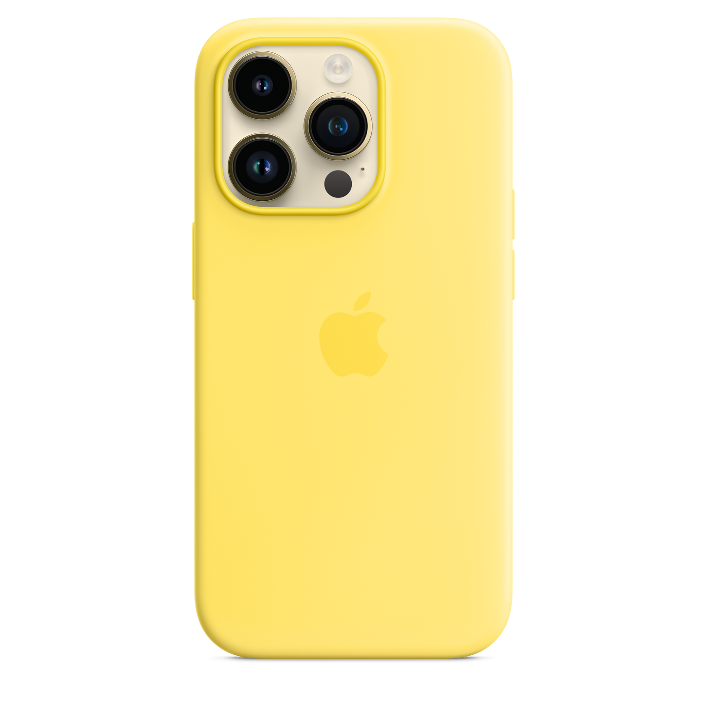 Funda de silicona con MagSafe para el iPhone 14 Pro — Amarillo canario - Rossellimac