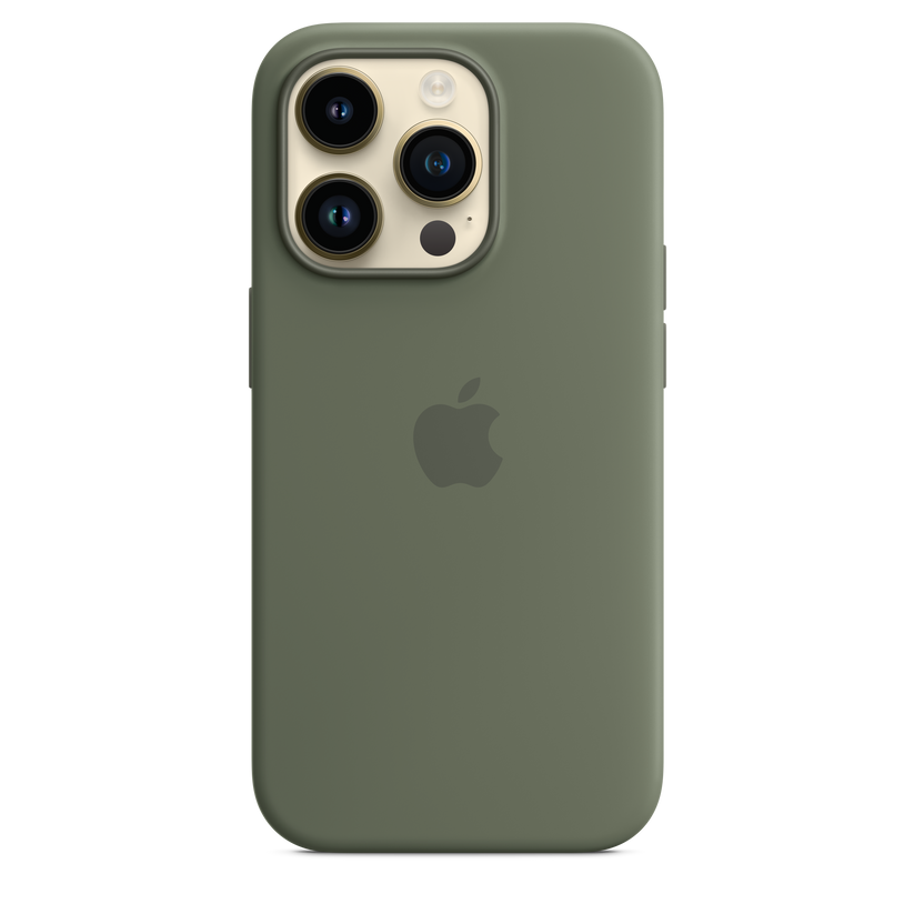 Funda de silicona con MagSafe para el iPhone 14 Pro — Verde oliva - Rossellimac