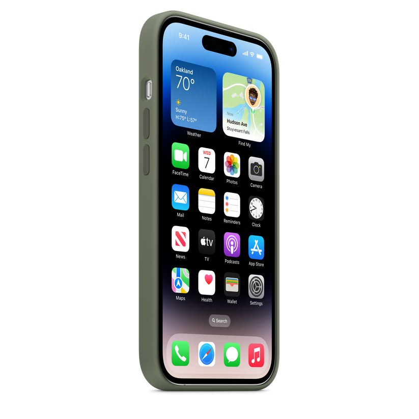 Funda de silicona con MagSafe para el iPhone 14 Pro — Verde oliva - Rossellimac