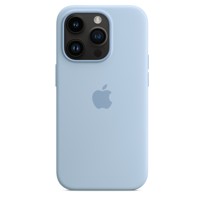 Funda de silicona con MagSafe para el iPhone 14 Pro — Azul celeste - Rossellimac