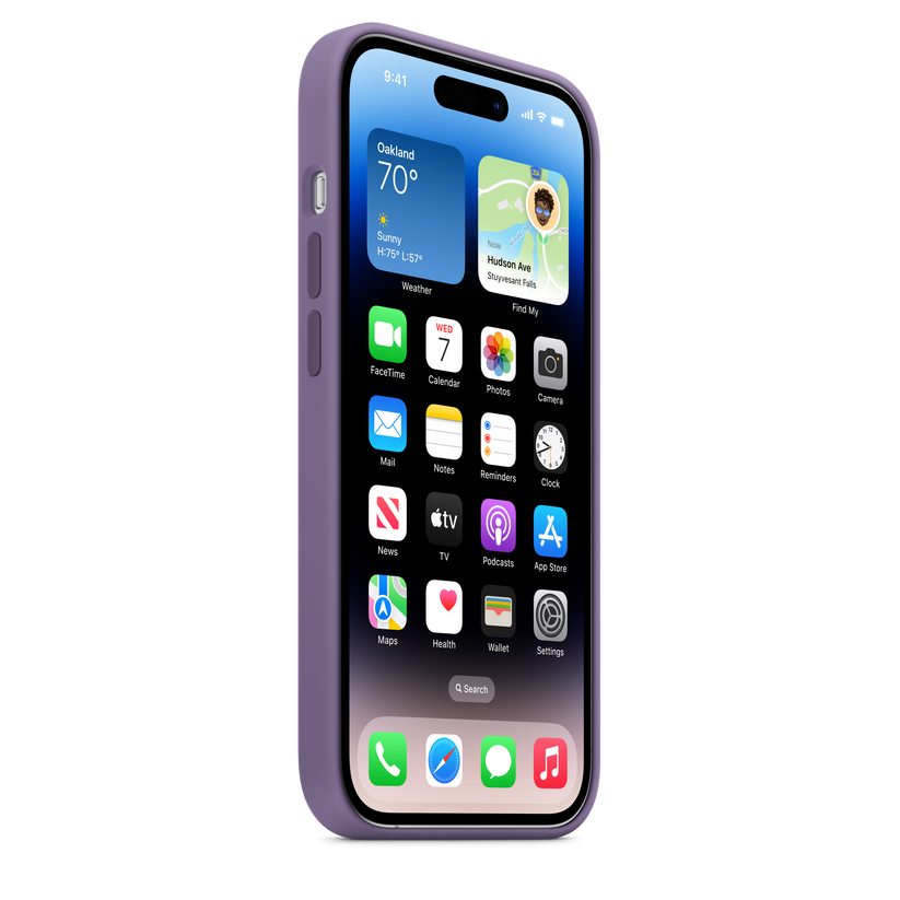 Funda de silicona con MagSafe para el iPhone 14 Pro — Lirio - Rossellimac