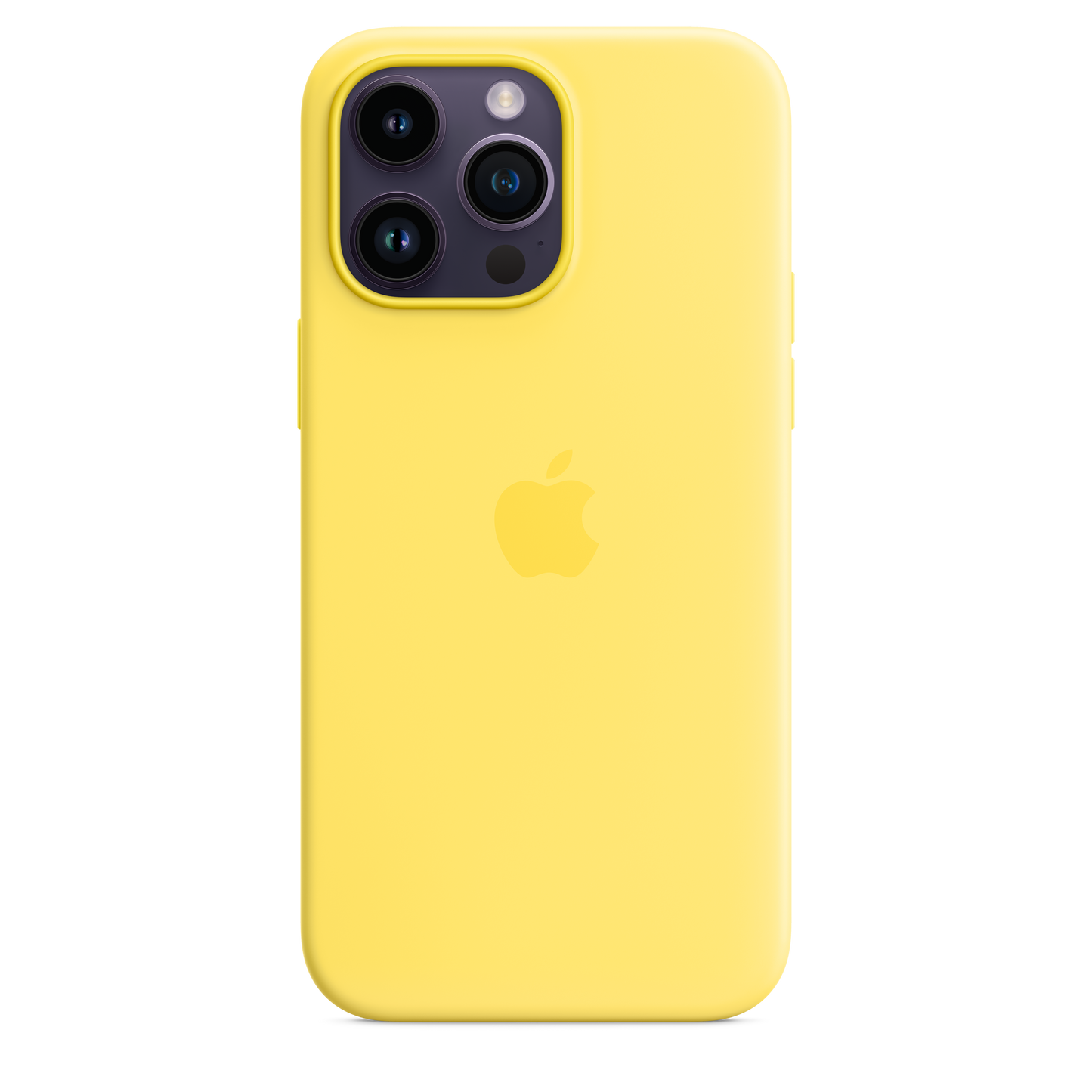 Funda de silicón con MagSafe para el iPhone 14 Pro - Amarillo canario -  Apple (MX)