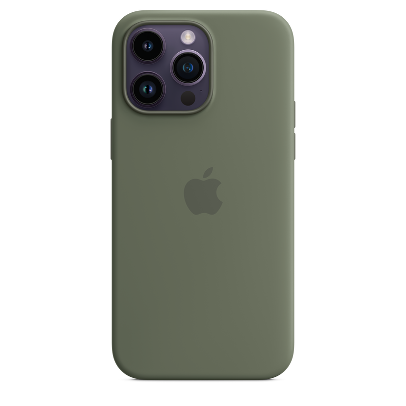 Funda de silicona con MagSafe para el iPhone 14 Pro Max - Verde oliva - Rossellimac