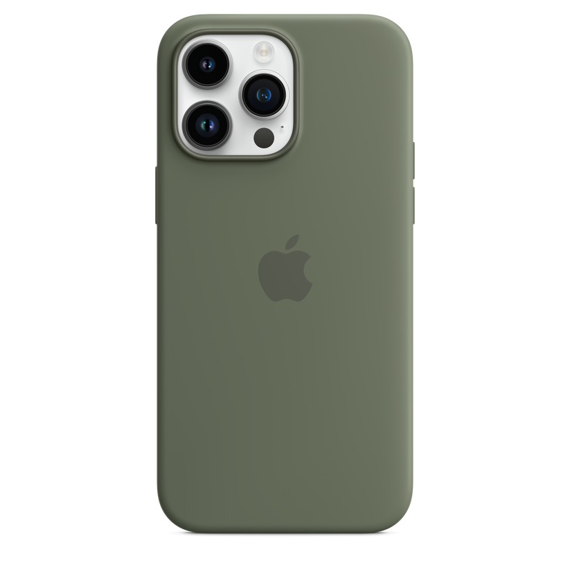 Funda de silicona con MagSafe para el iPhone 14 Pro Max - Verde oliva - Rossellimac