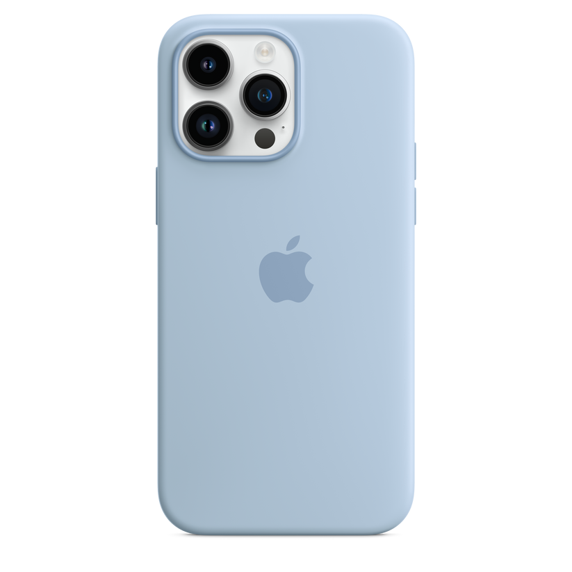 Funda de silicona con MagSafe para el iPhone 14 Pro Max - Azul celeste - Rossellimac
