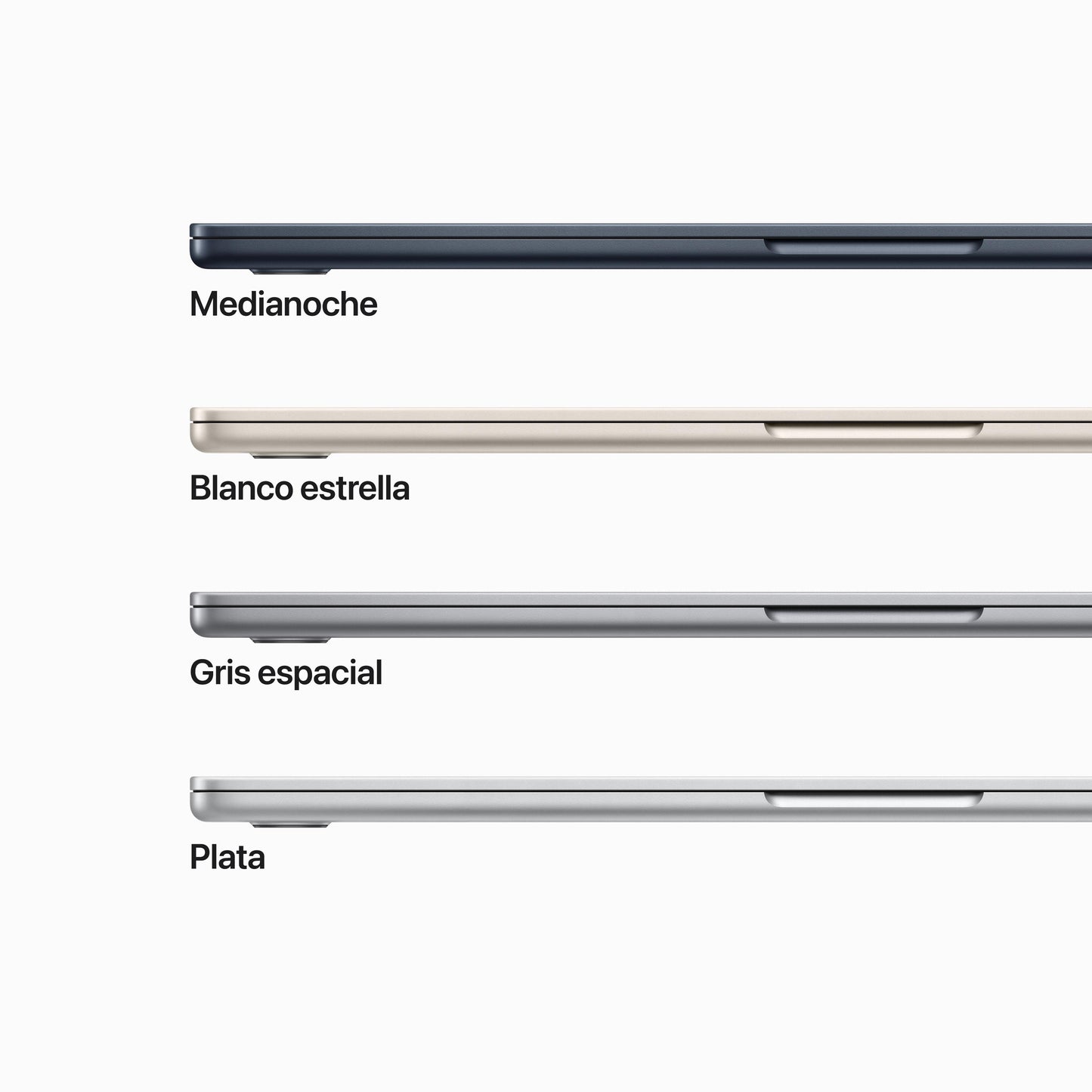 MacBook Air de 15 pulgadas Chip M2 de Apple con CPU de ocho núcleos y GPU de diez núcleos, Plata, 8GB, 512 GB - Rossellimac