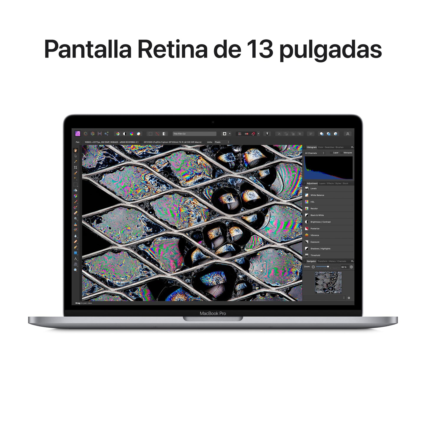 MacBook Pro de 13 pulgadas: Chip M2 de Apple con CPU de ocho núcleos y GPU de diez núcleos, 256 GB SSD - Gris espacial - Rossellimac