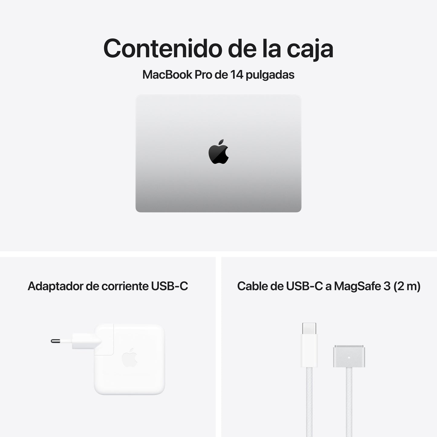 MacBook Pro de 14 pulgadas: Chip M4 Max de Apple con CPU de 16 núcleos y GPU de 40 núcleos, 64 GB RAM, 4 TB SSD, Pantalla estándar, Cargador 96W - Plata