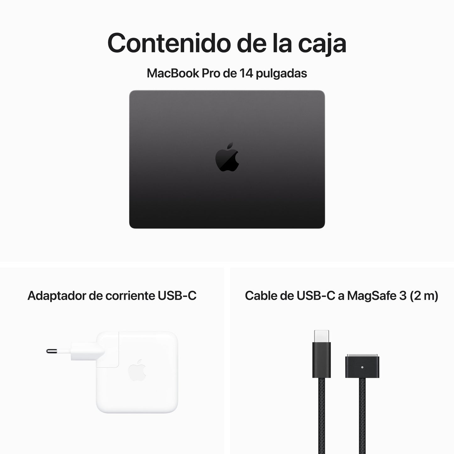 Macbook Pro 14 pulgadas Chip M3 Max de APple con CPU 14 de núcleos y GPU de 30 núcleos, 36 GB, 4 TB SSD, Cargador 96W - Negro espacial - Rossellimac