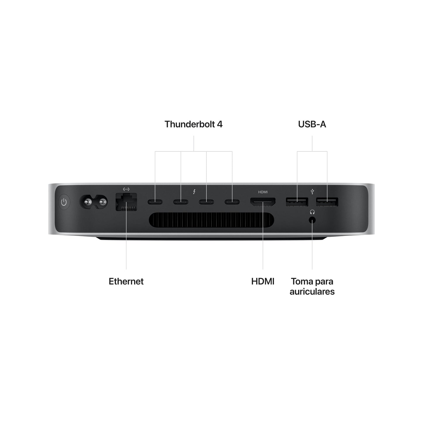 Mac mini Chip M2 Pro de Apple con CPU de 10 núcleos y GPU de 16 núcleos Rossellimac