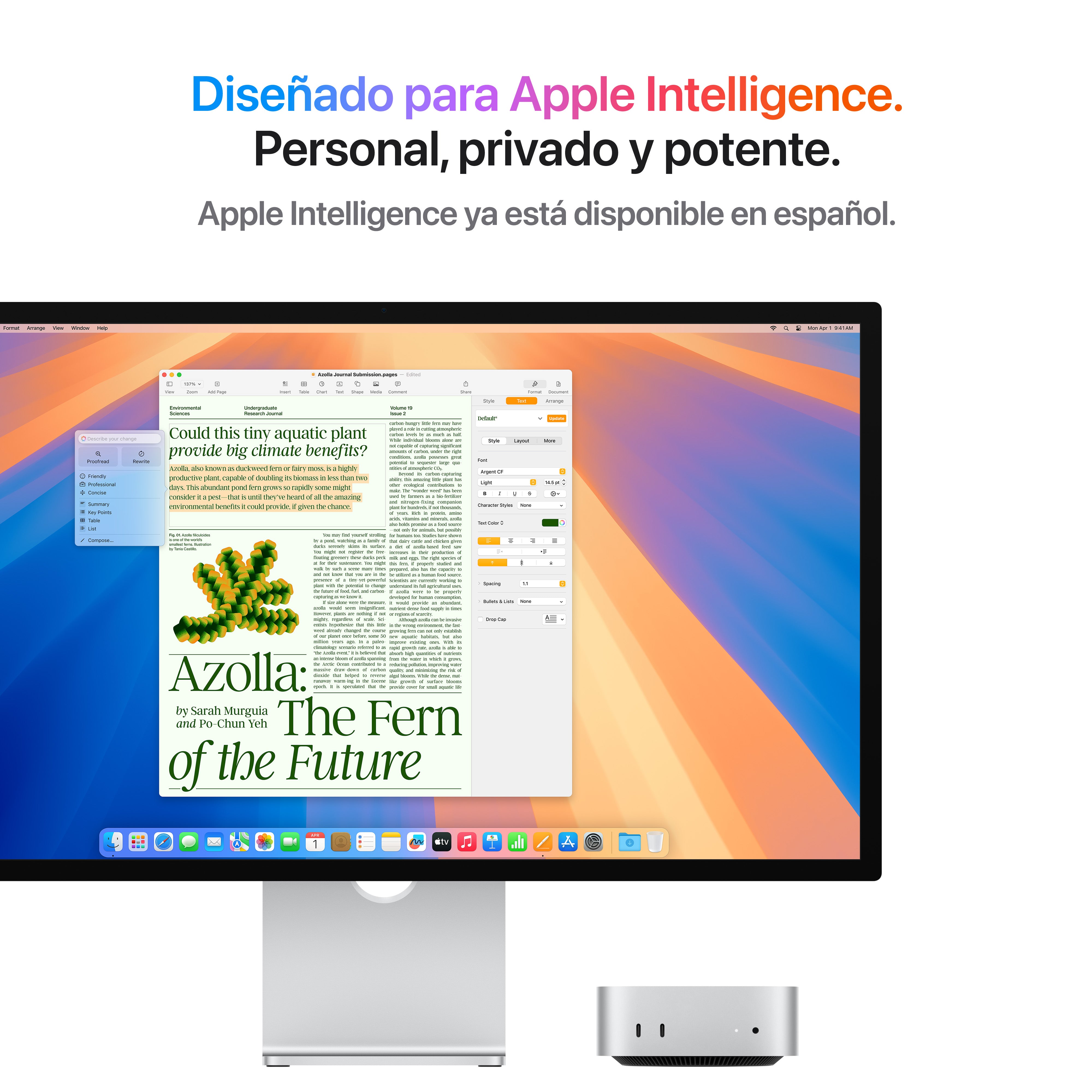 Mac mini: Chip M4 de Apple con CPU de 10 núcleos y GPU de 10