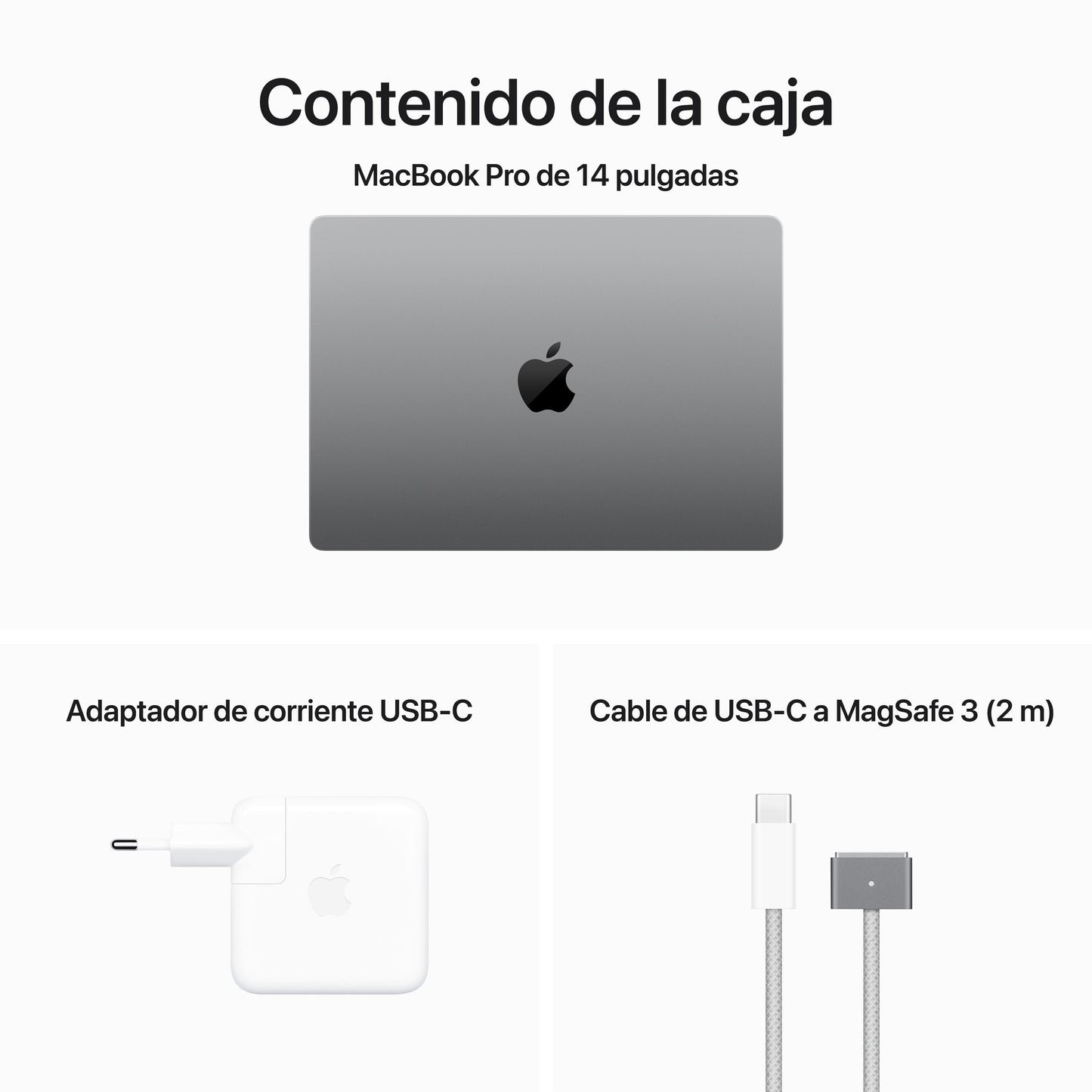 MacBook Pro 14 pulgadas Chip M3 de Apple con CPU de 8 núcleos y GPU de 10 núcleos, 16 GB, 1 TB SSD - Gris espacial - Rossellimac