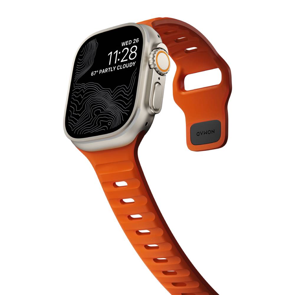 Correa Sport Band para Apple Watch 42/49mm naranja de Nomad