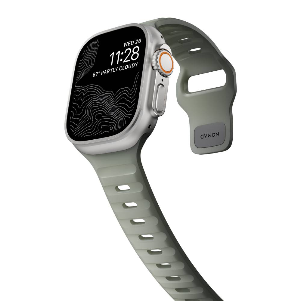 Correa Sport Band para Apple Watch 42/49mm gris de Nomad