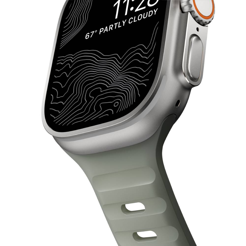 Correa Sport Band para Apple Watch 42/49mm gris de Nomad