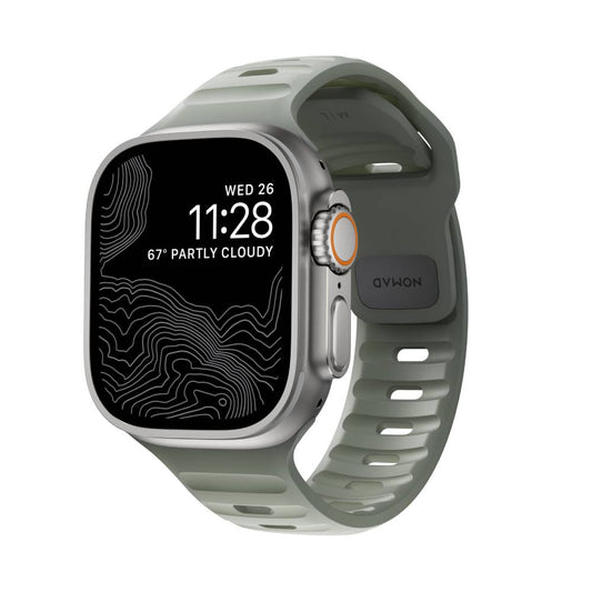 Correa Sport Band para Apple Watch 42/49mm gris de Nomad