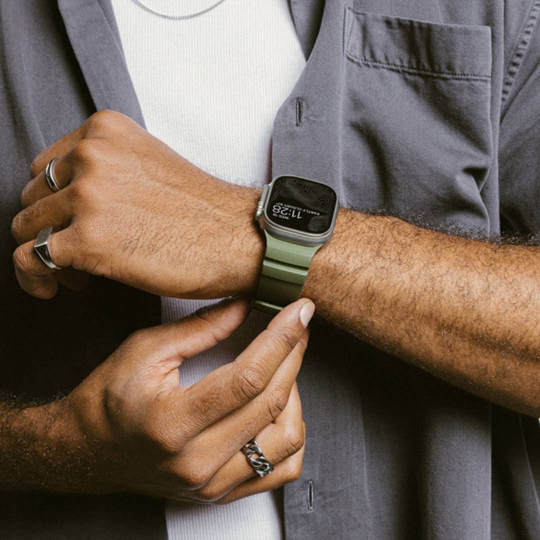 Correa Rocky Point Band para Apple Watch 46/49mm verde | Nomad