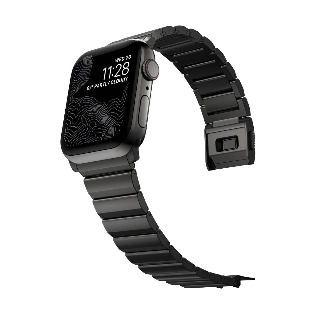 Correa Steel Band para Apple Watch 42/44/45mm grafito de Nomad