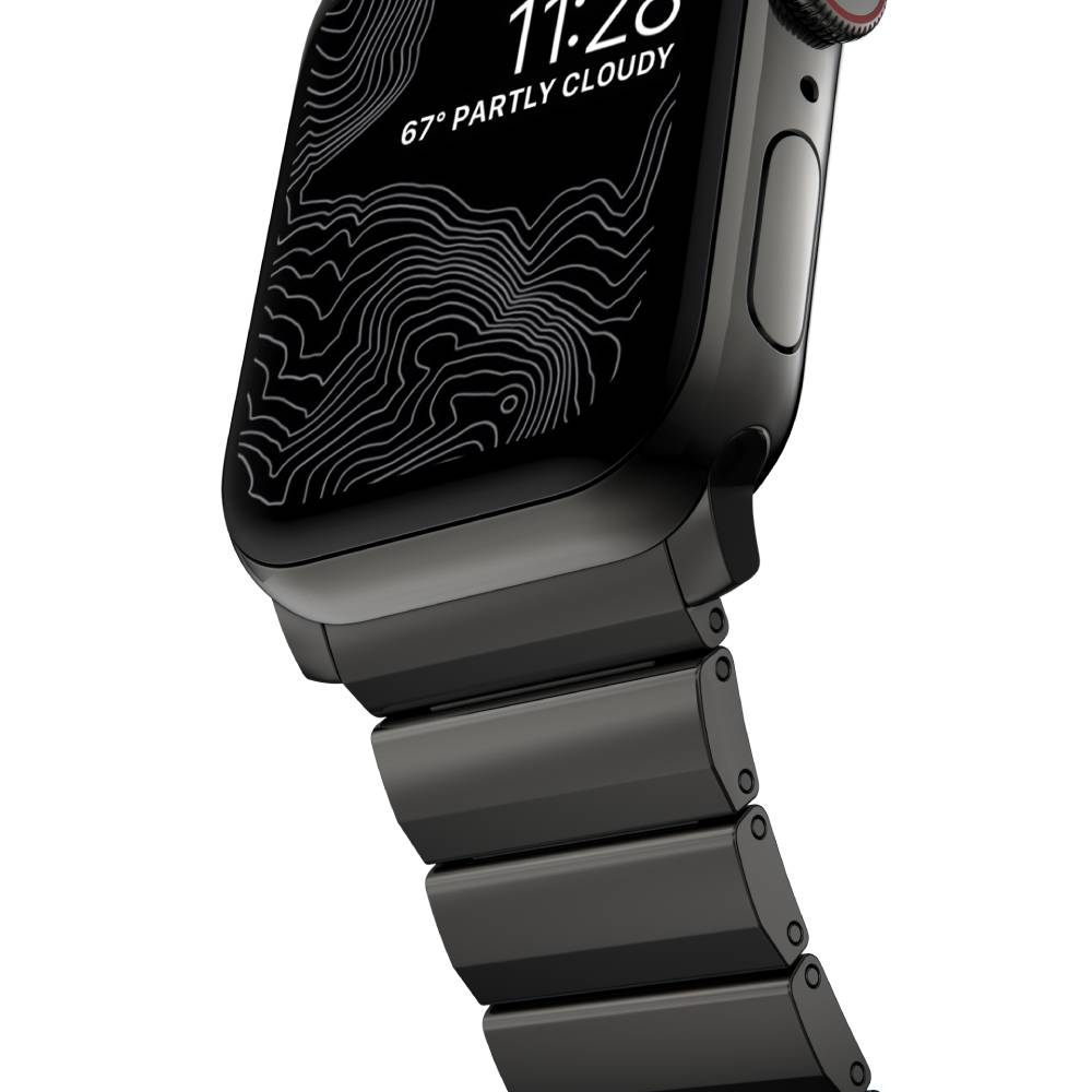 Correa Steel Band para Apple Watch 42/44/45mm grafito de Nomad