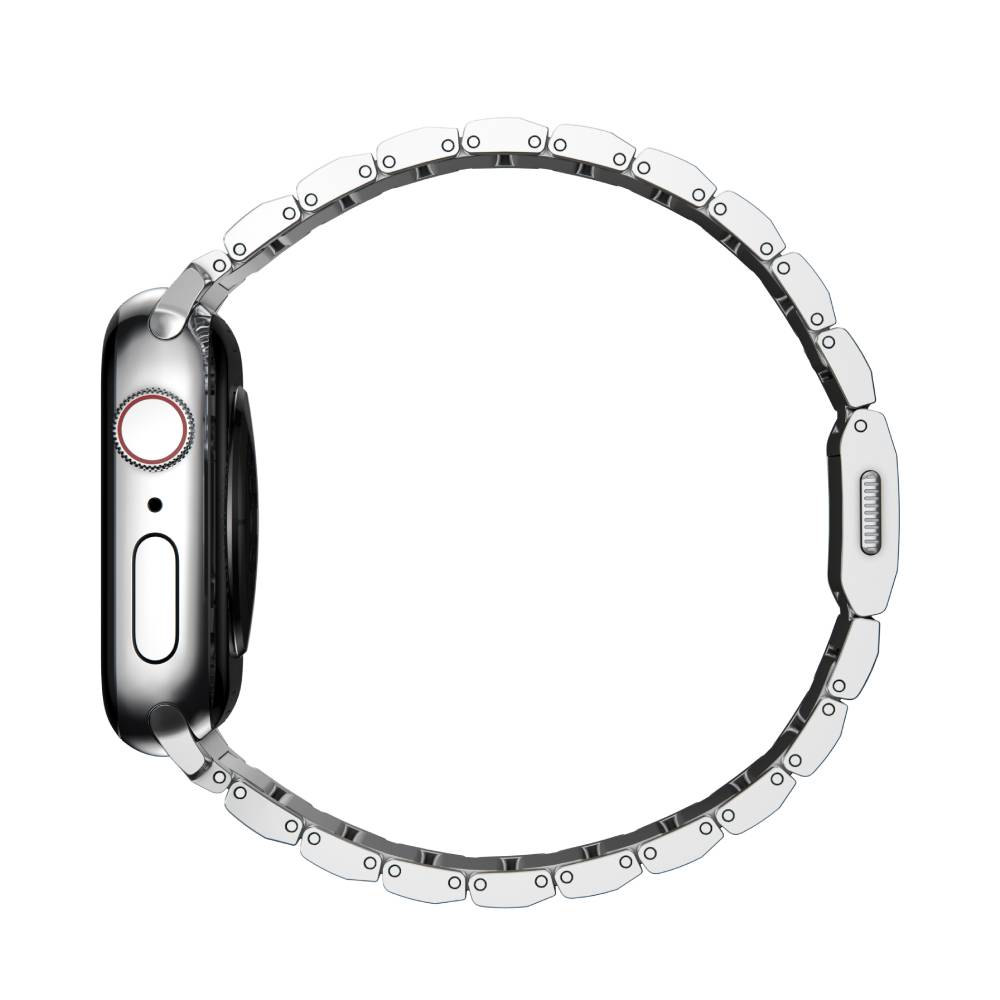 Correa Steel Band para Apple Watch 42/44/45mm plata de Nomad