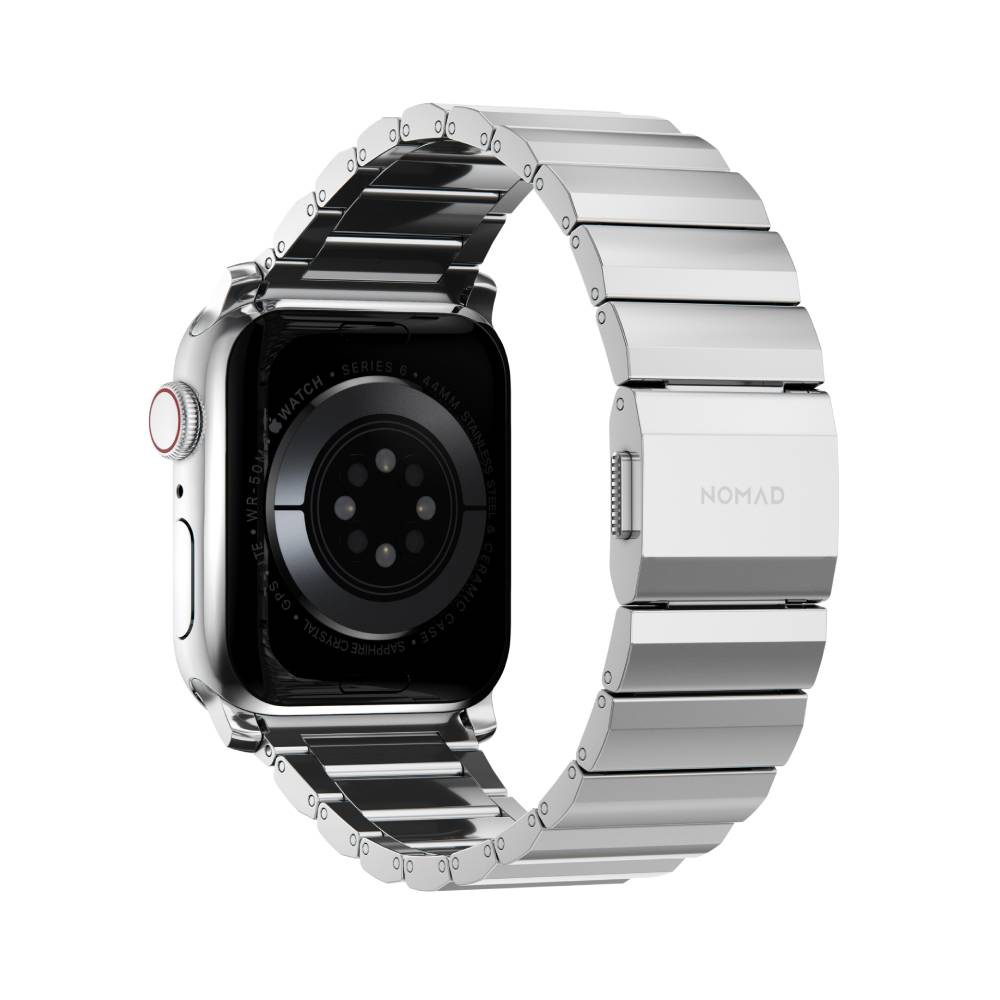 Correa Steel Band para Apple Watch 42/44/45mm plata de Nomad