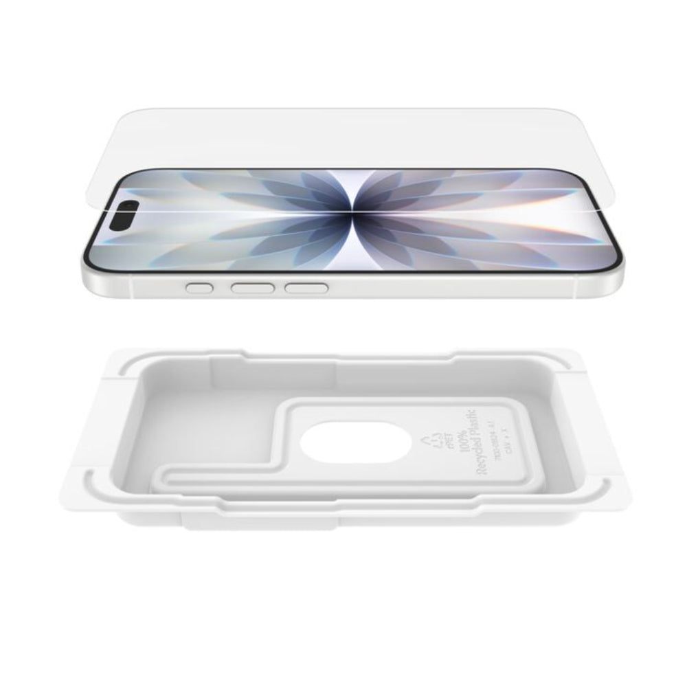 Protector de pantalla InvisiGlass con revestimiento iPhone 17 / iPhone 16 Pro | Belkin