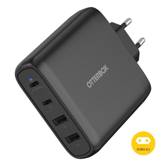 OtterBox Standard EU Wall Charger 100W - 2X USB-C + 2X USB-A USB-PD