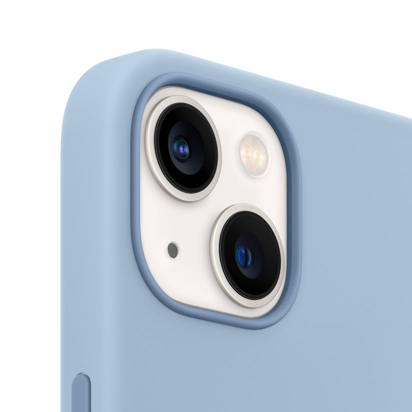 Funda de silicona con MagSafe para el iPhone 13 mini - Azul niebla - Rossellimac