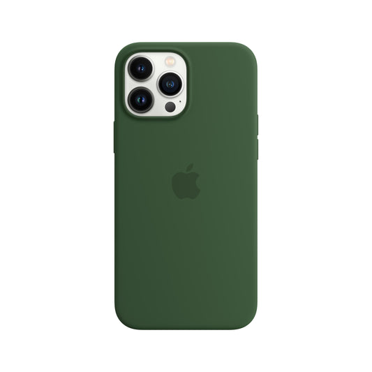 Estuche de silicona con MagSafe para el iPhone 13 Pro Max - Verde trébol - Rossellimac