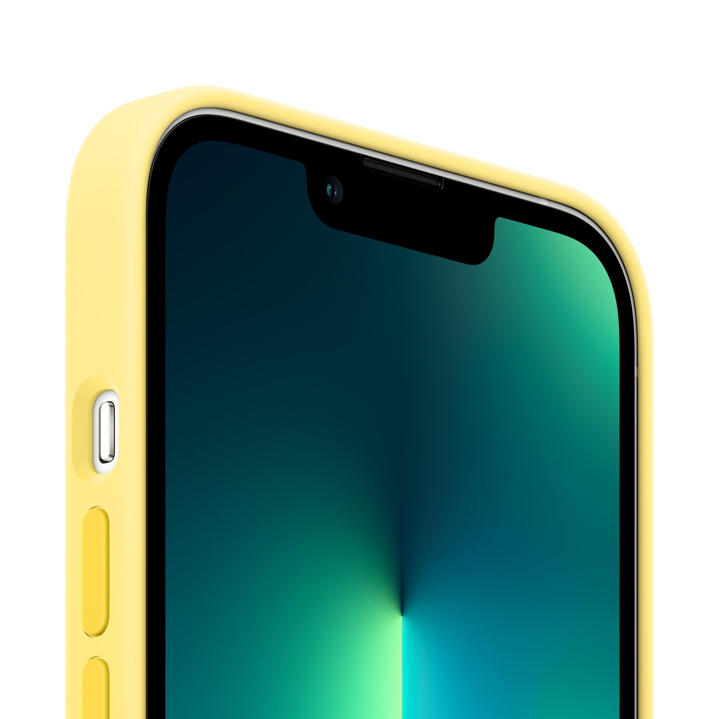 Funda de silicona con MagSafe para el iPhone 13 Pro Max - Ralladura de limón - Rossellimac