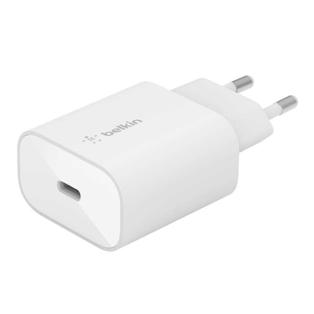 Adaptador USB-C carga rápida 25W + cable Lightning 1m para iPhone de Belkin