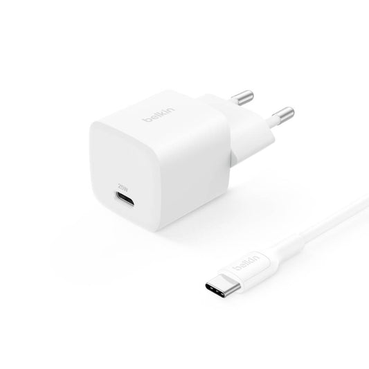 Cargador de pared Carga Rápida 25W USB-C + Cable USB-C | Belkin