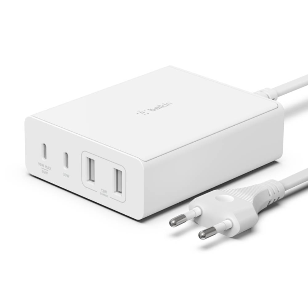 Cargador Boost Charge GaN 108 W con 2 USB-C y 2 USB-A de Belkin