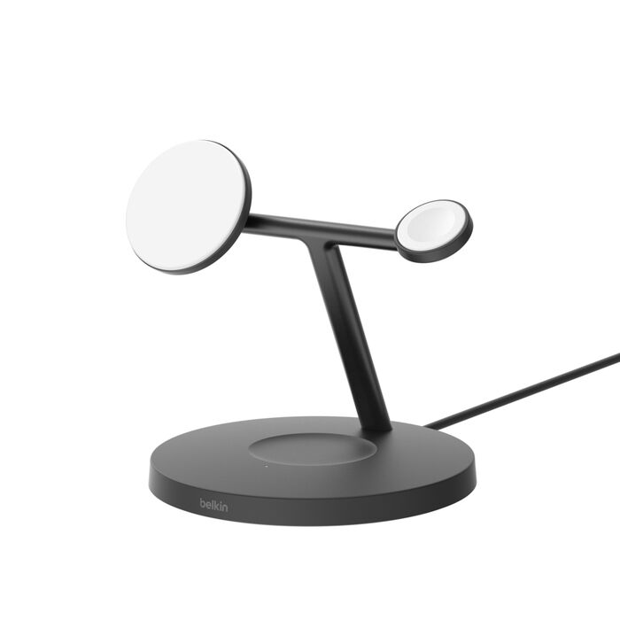 Soporte de carga inalámbrica 3 en 1 Boost Charge PRO Qi2 15W Negro | Belkin