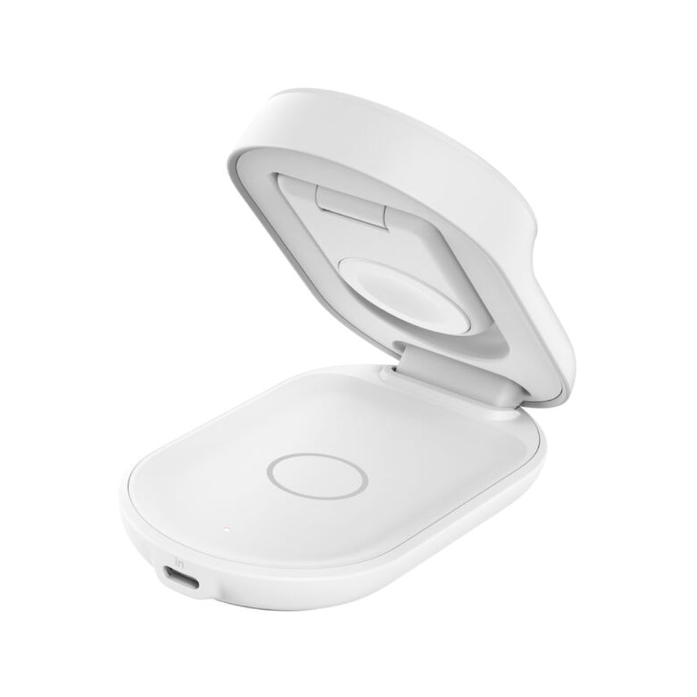 Cargador magnético plegable 3 en 1 UltraCharge con Qi2 de 25W Blanco | Belkin
