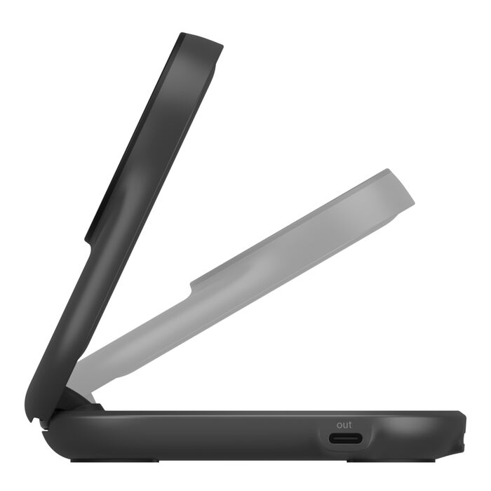 Cargador magnético plegable 2 en 1 UltraCharge con Qi2 de 25W Negro | Belkin