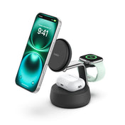 Soporte de carga inalámbrica 3 en 1 UltraCharge Pro Qi2 25W Negro | Belkin