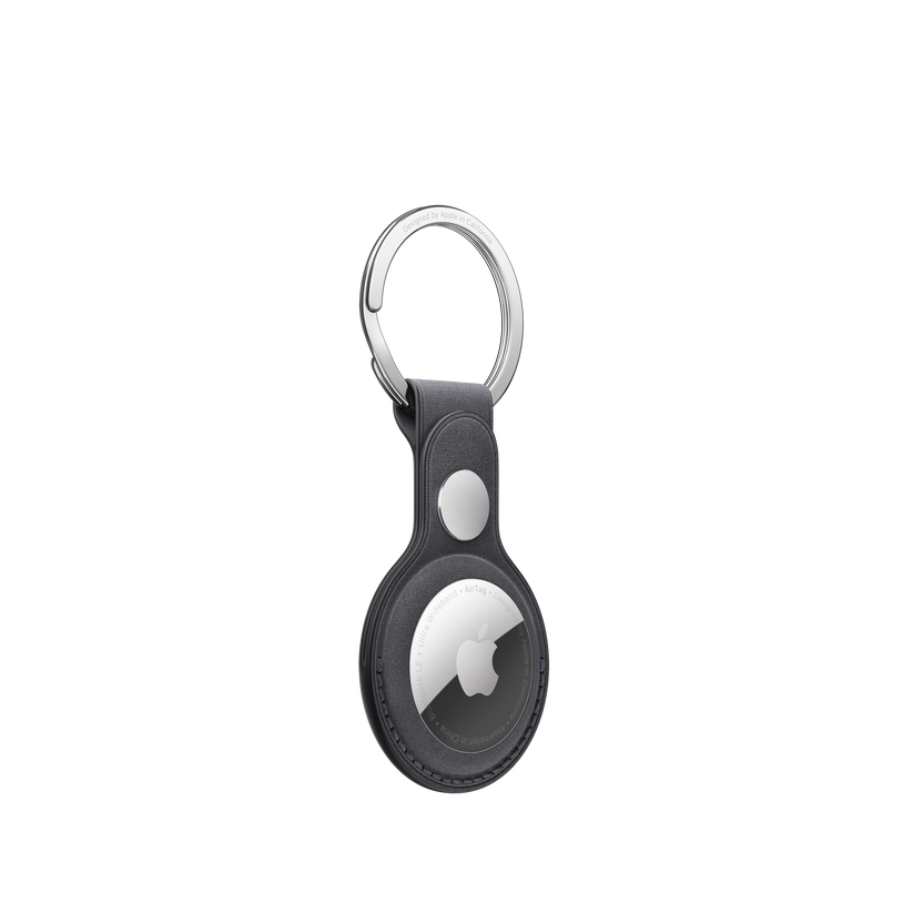 Llavero de trenzado fino para el AirTag - Negro - Rossellimac