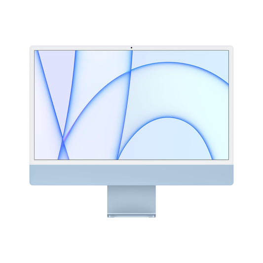 iMac con pantalla Retina 4,5K de 24 pulgadas: Chip M1 de Apple con CPU de ocho núcleos y GPU de siete núcleos, 256 GB SSD - Azul - Rossellimac
