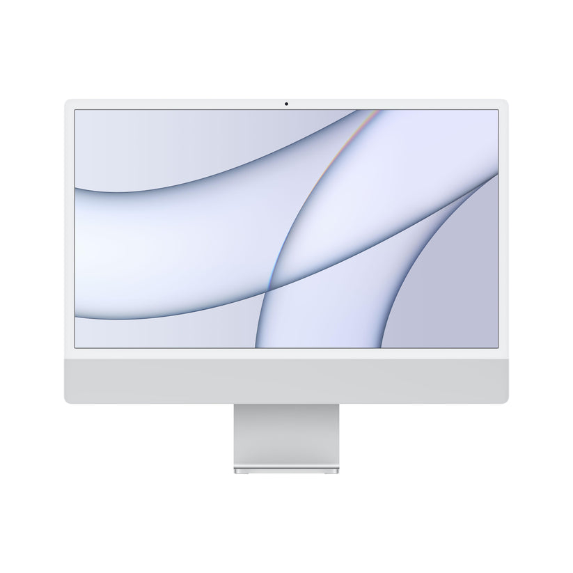 iMac con pantalla Retina 4,5K de 24 pulgadas: Chip M1 de Apple con CPU de ocho núcleos y GPU de siete núcleos, 256 GB SSD - Plata - Rossellimac