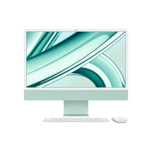 iMac con pantalla Retina 4,5K de 24 pulgadas: Chip M3 de Apple con CPU de ocho núcleos y GPU de diez núcleos, 256 GB SSD - Verde