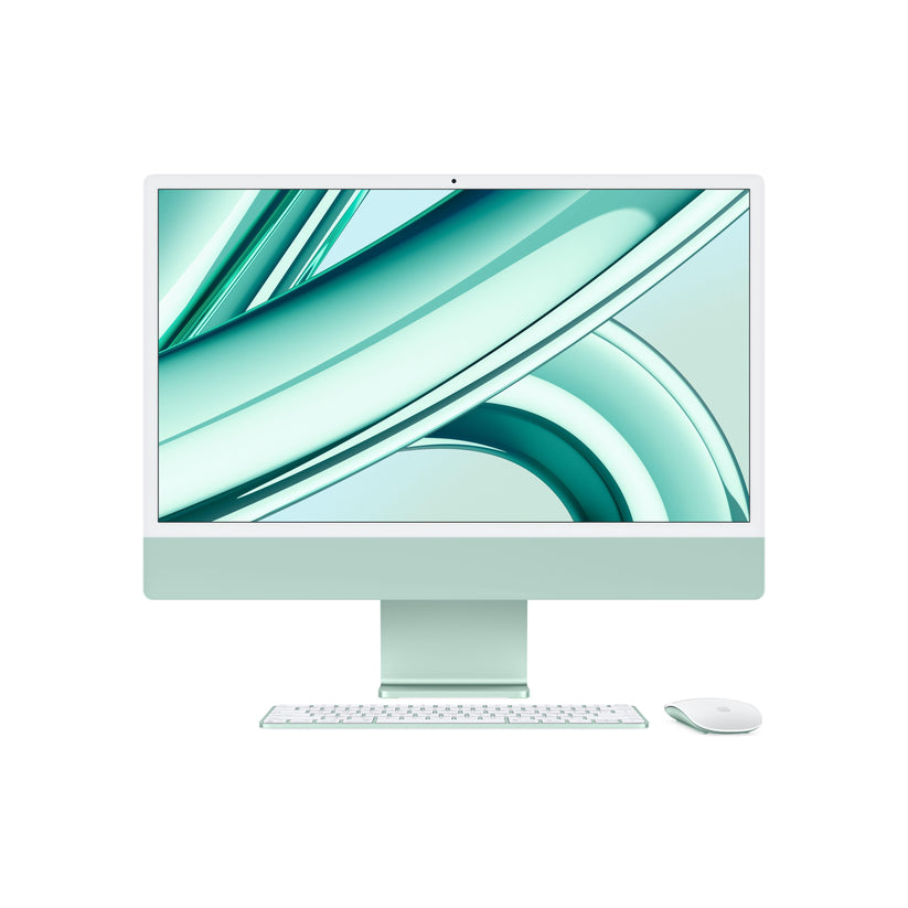 iMac con pantalla Retina 4,5K 24 pulgadas Chip M3 de 8 núcleos y GPU de 8 núcleos, 24 GB, 512 GB SSD, Magic Keyboard con Touch ID, Gigabit Ethernet - Verde - Rossellimac