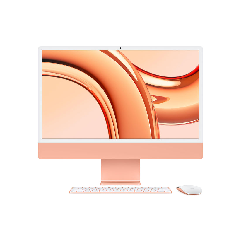 iMac con pantalla Retina 4,5K 24 pulgadas Chip M3 de 8 núcleos y GPU de 10 núcleos, 8 GB, 512 GB SSD, Magic Keyboard con Touch ID, Sin Ethernet  - Naranja - Rossellimac