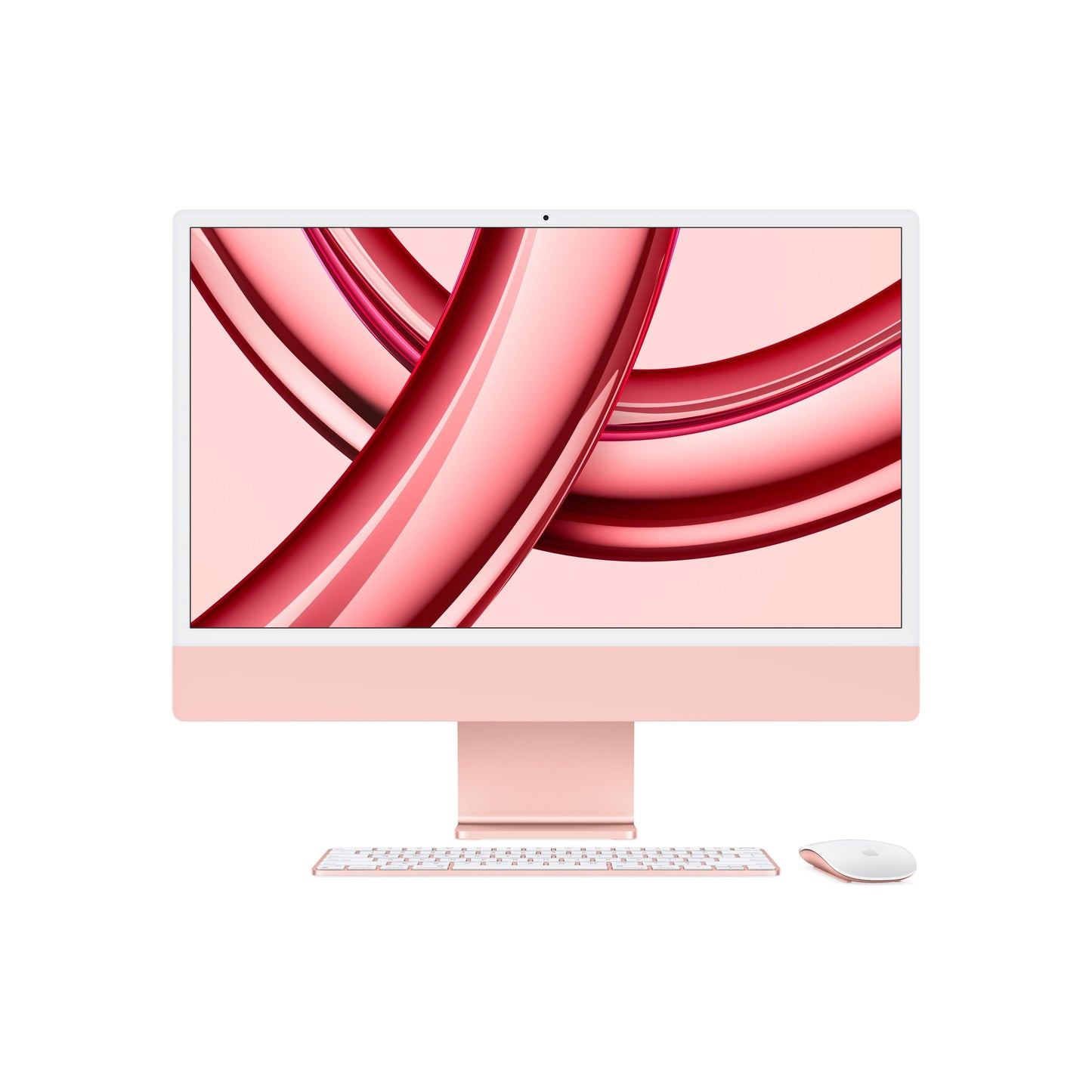 iMac con pantalla Retina 4,5K de 24 pulgadas: Chip M3 de Apple con CPU de ocho núcleos y GPU de diez núcleos, 256 GB SSD - Rosa