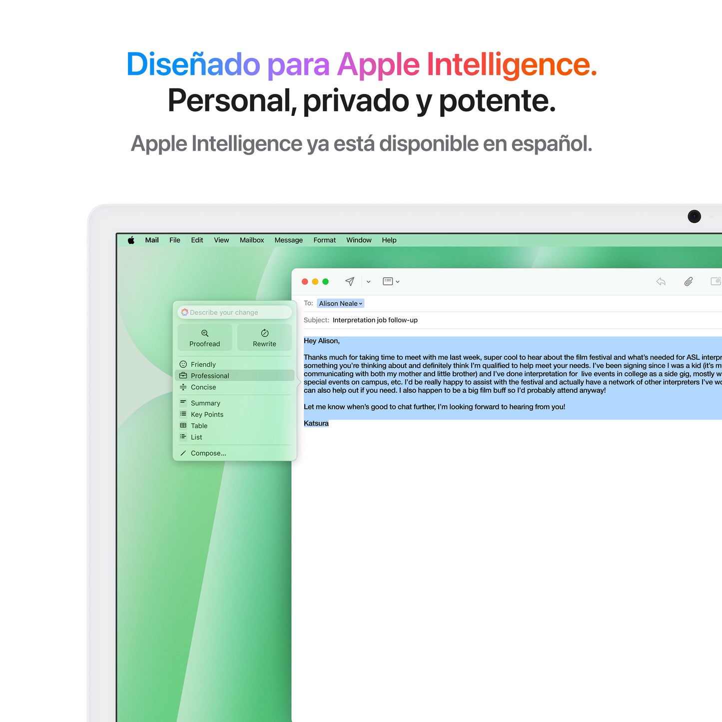 iMac con pantalla Retina 4,5K de 24 pulgadas: Chip M4 de Apple con CPU de 10 núcleos y GPU de 10 núcleos, 24 GB RAM, 256 GB SSD, Vidrio nanotexturizado, Gigabit Ethernet, Magic Keyboard con Touch ID - Verde