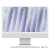 iMac con pantalla Retina 4,5K de 24 pulgadas: Chip M4 de Apple con CPU de 10 núcleos y GPU de 10 núcleos, 16 GB RAM, 512 GB SSD , Vidrio nanotexturizado, Gigabit Ethernet, Magic Keyboard con Touch ID - Plata
