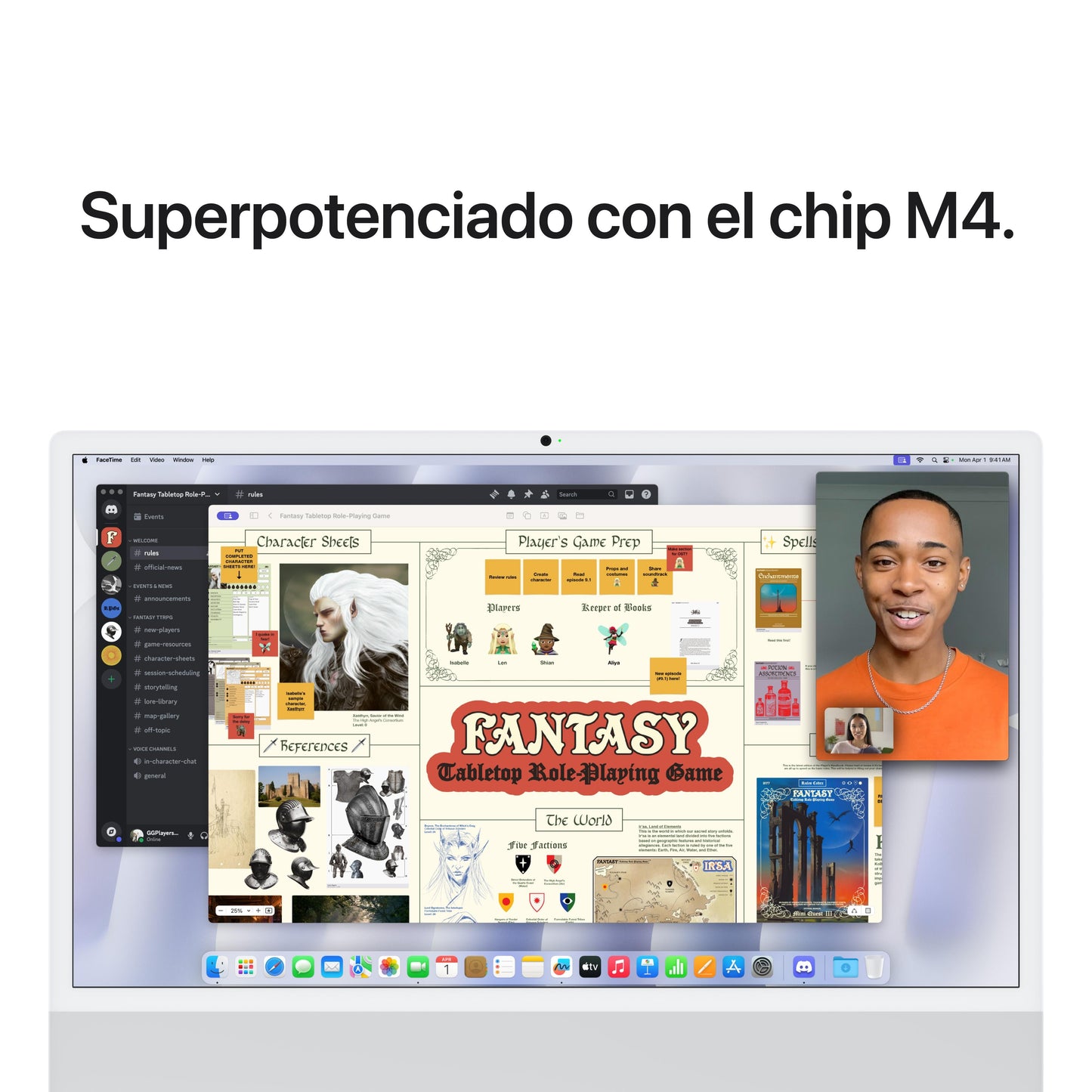 iMac con pantalla Retina 4,5K de 24 pulgadas: Chip M4 de Apple con CPU de 8 núcleos y GPU de 8 núcleos, 16 GB RAM, 1 TB SSD, Vidrio estándar, Sin Ethernet, Magic Keyboard con Touch ID y teclado numérico - Plata