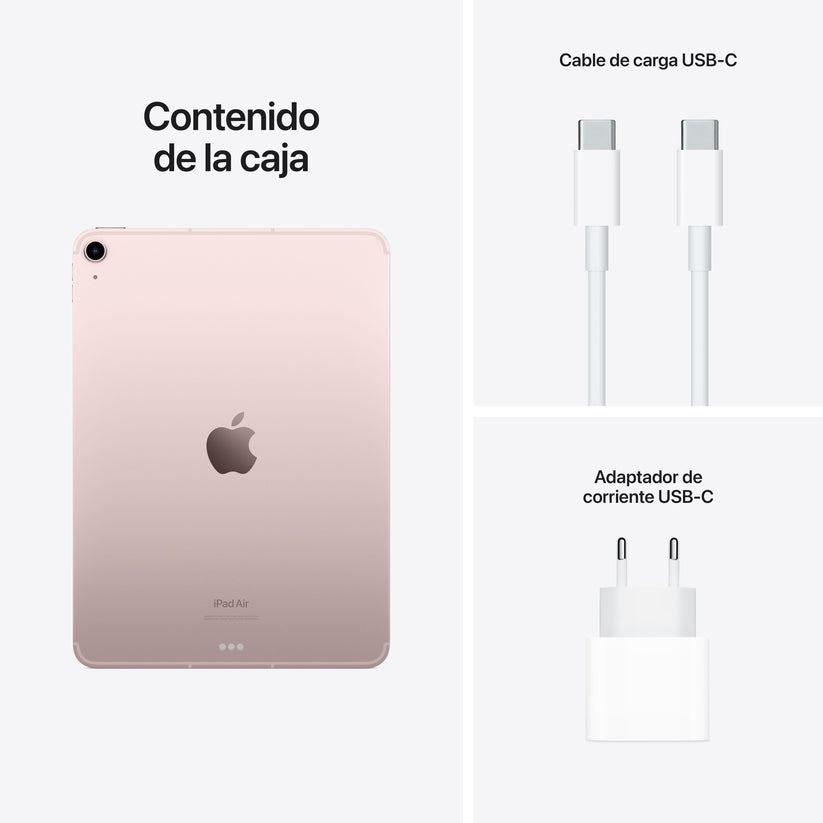 2022 iPad Air Wi-Fi + Cellular 64 GB - Rosa (5.ª generación) - Rossellimac