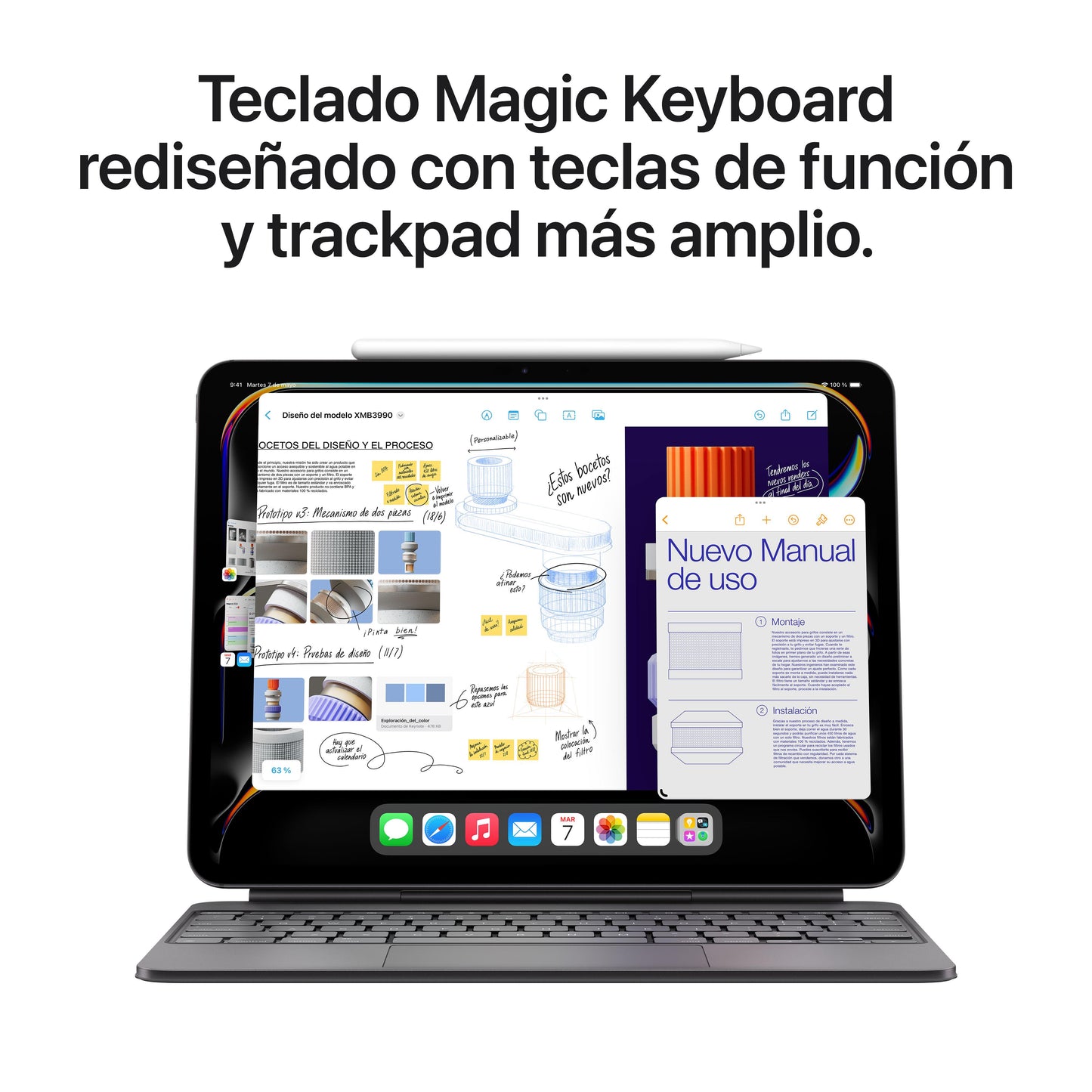 iPad Pro de 11 pulgadas Wi-Fi + Cellular 2 TB Vidrio estándar - Plata (M4) - Rossellimac