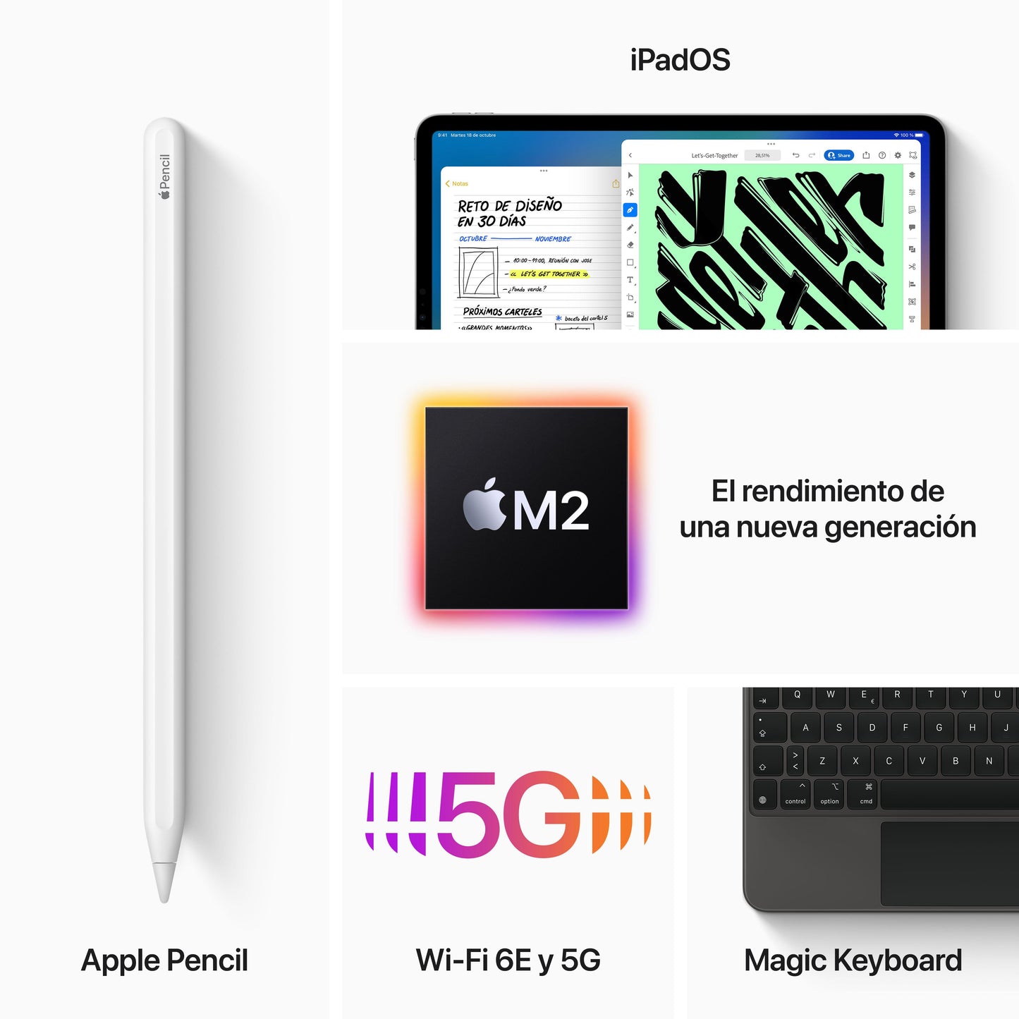 2022 iPad Pro de 11 pulgadas Wi-Fi + Cellular 512 GB - Gris espacial (4.ª generación) - Rossellimac